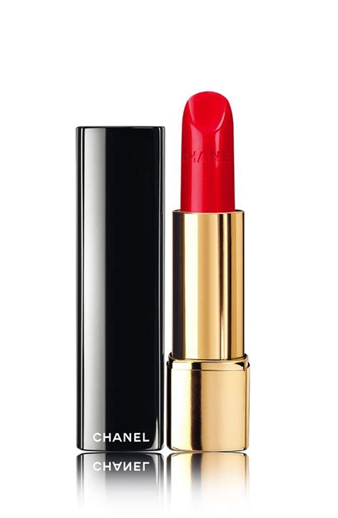 chanel rose pearl shimmer lipstick|Chanel red lipstick.